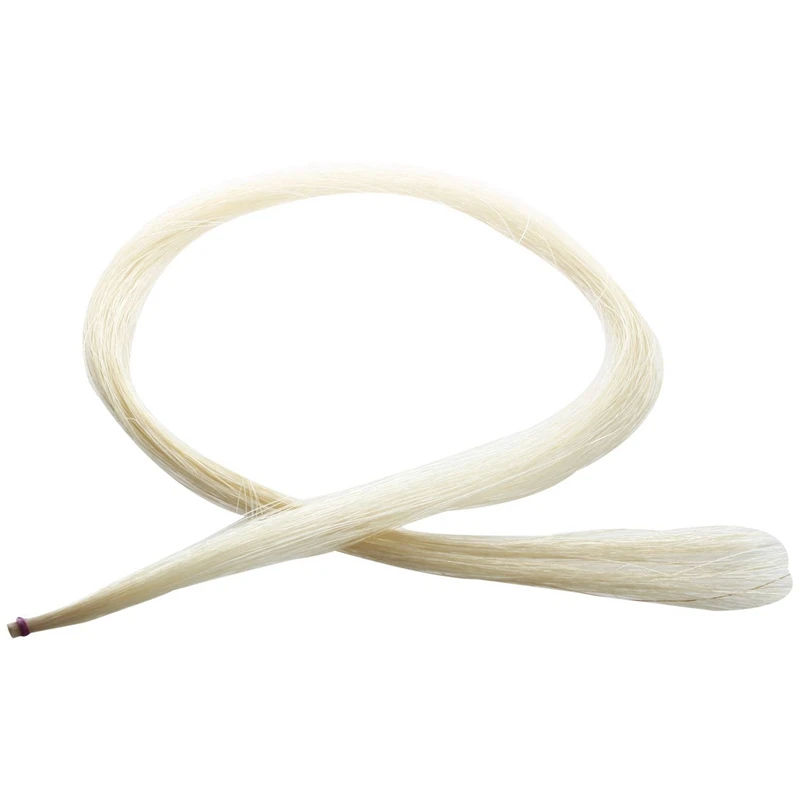 6Pcs 75Cm Violin Bow Violin Natural Hair Horsehair White