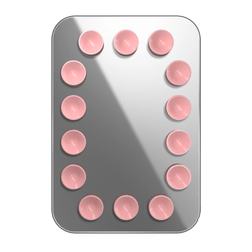 Creative Suction Cup Pink / Black Sucker Magnetic Phone Stand for IPhone 13 14 15 16 17 Pro Max Case