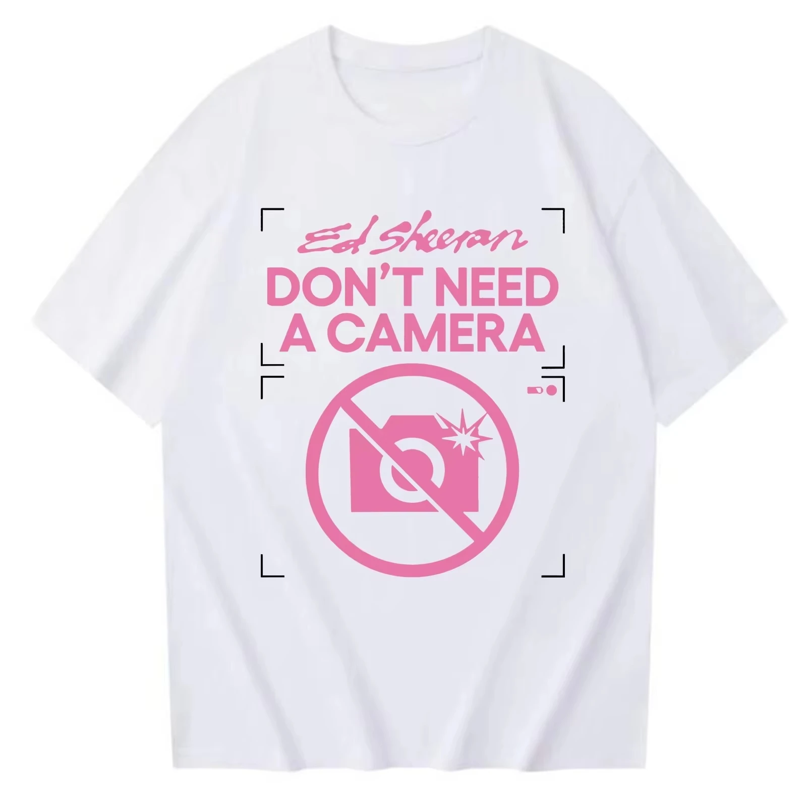 

Футболка Ed Sheeran 2026 Album Play Camera для мужчин и женщин, из чистого хлопка, модная повседневная футболка, новинка весна-лето, унисекс