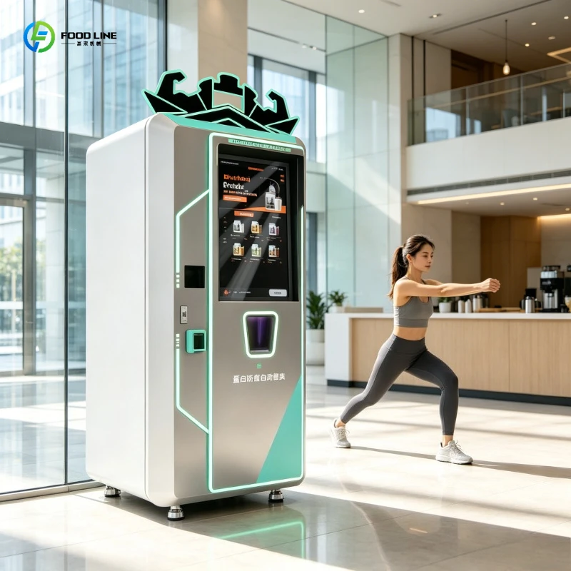 Protein Shake Vending Machine Programmable Fridge SDK API Open Integration Pay for Bodybuilding Training Center