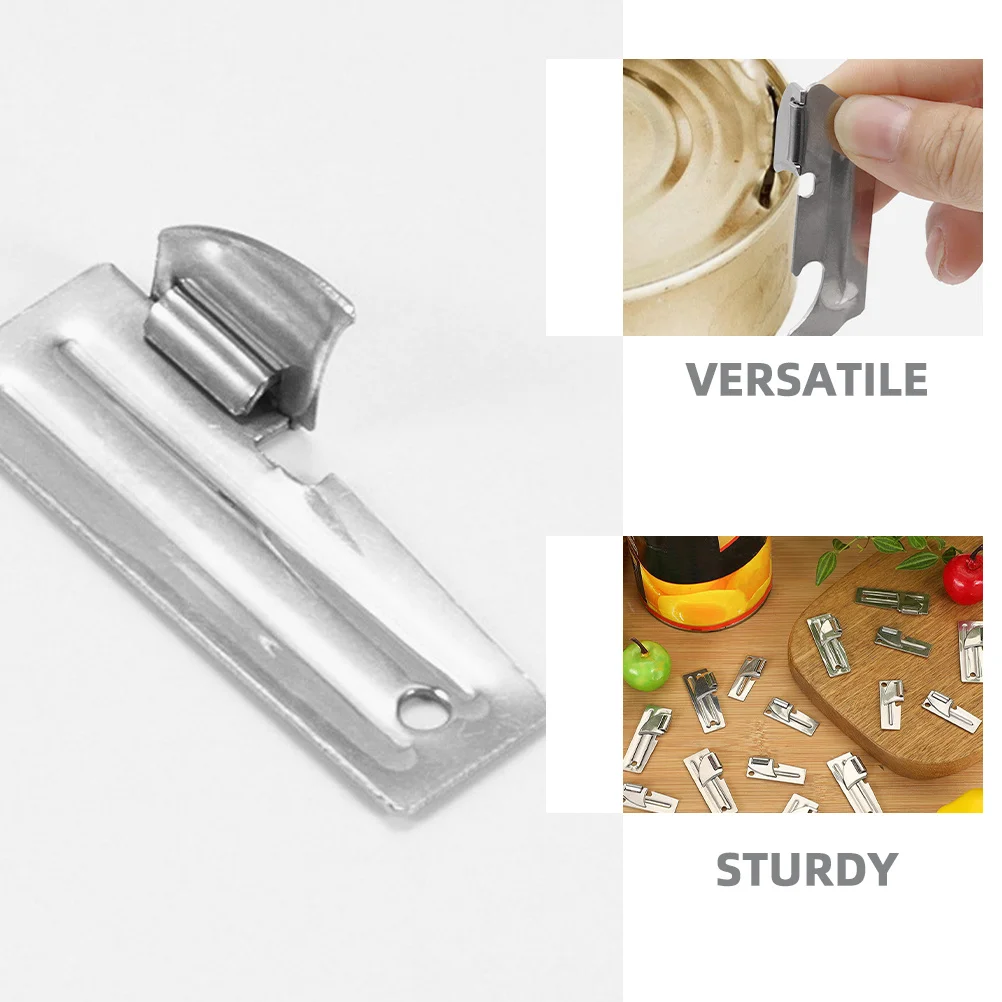 

10pcs Stainless Steel Can Opener Portable Manual Lid Opener For Kitchen Camping Survival Household Bottle