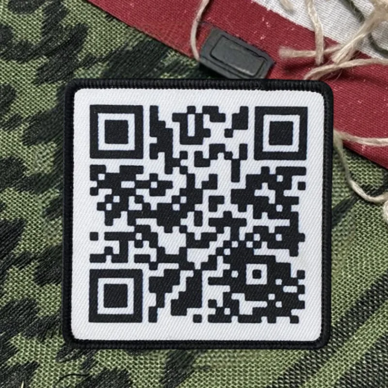 Parche moral QR con velcro – Diseño divertido para chaleco táctico - imagen 4