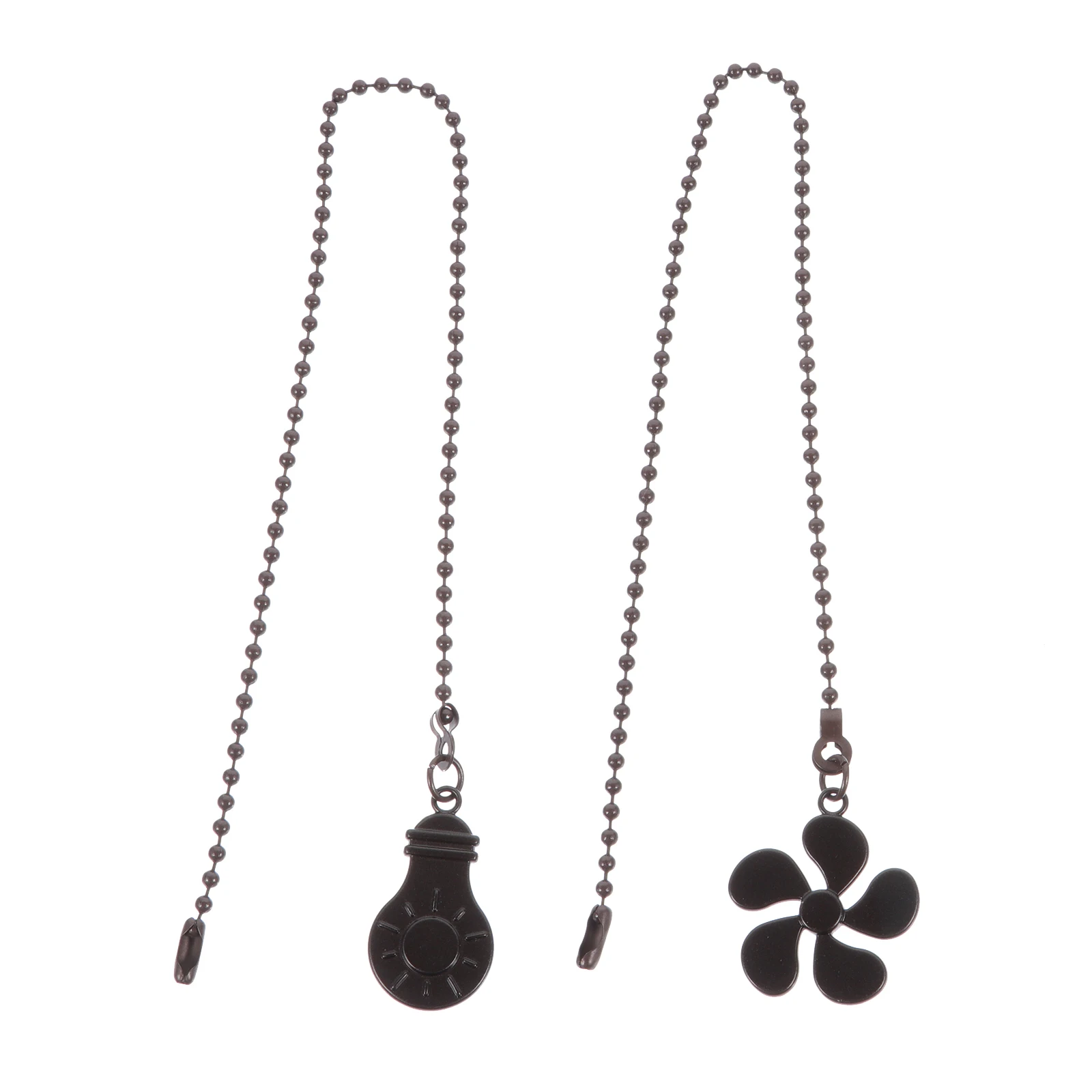 

1PC Gold Pendant Ceiling Fan Chain Extension Black Zinc Alloy Pull Replacement for Ceiling Light Beaded Chain Decorative