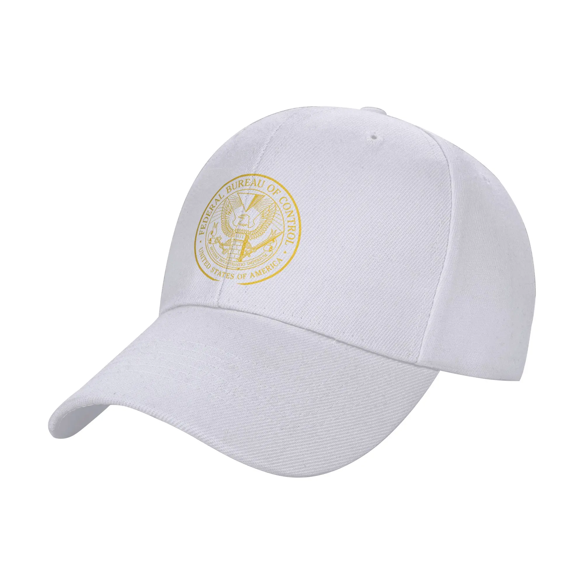Fashion Federal Bureau of Control Control Game Logo Curved Brim Baseball Cap Denim Street Hat Men's Cap