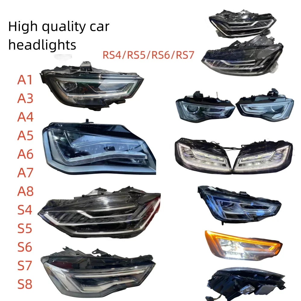 High Quality Hot Sale FOR Audi Headlight Assembly A3 A4 A5 A6L A7 A8 S5/s6/s7/s8 Car Headlight LED Matrix Headlight