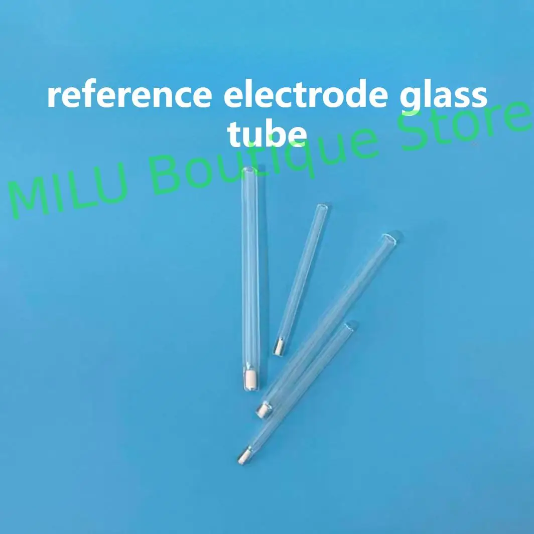 مختبر عالي الجودة 6 مللي متر القطب المرجعي للكلوريد الفضي 4 مللي متر أنبوب زجاجي جسر الملح مع السيراميك المسامي