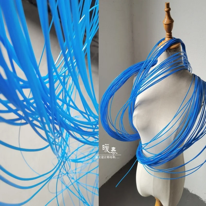 

Soft Tube Plastic Rope Accessories Blue DIY Modeling Design Arts Crafts Party Decor Fashion Show Clothes Designer Material