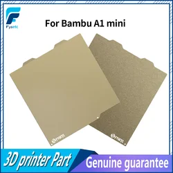 Mini plaque de construction texturée double face pour laboratoire Bambu A1, PEI lisse, tôle d'acier à ressort PEI, bambou, impression 3D, 180x180mm