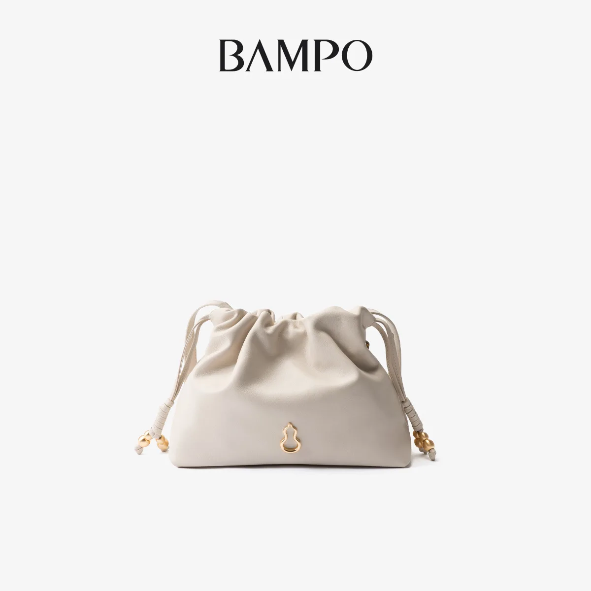 BAMPO 2025 New Fashion Wishful Cloud Bag Small Size Top Grain Leather Underarm Single Shoulder Garbage Bag Crossbody Bag