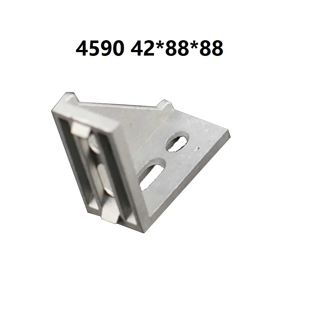 

5Pcs 4590 42x88x88mm European Corner Fitting Angle Aluminum 45 X 90 L Connector Bracket Fastener Industrial Profile