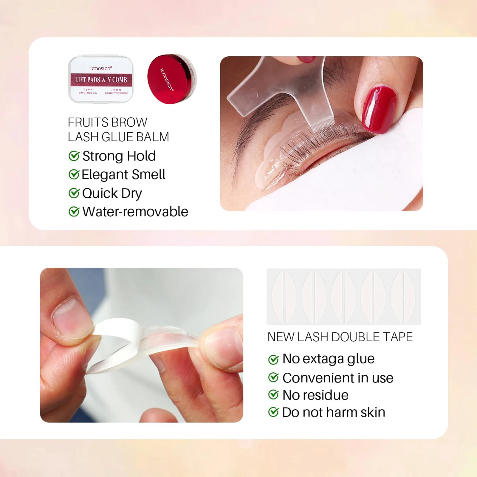 Lash Lift & Black Kit, Pro Eyelash Perm Kit และ Black Eyelash & Eyebrow Set 3 in 1, Quick Lifting Coloring Complete Tools ของขวัญ