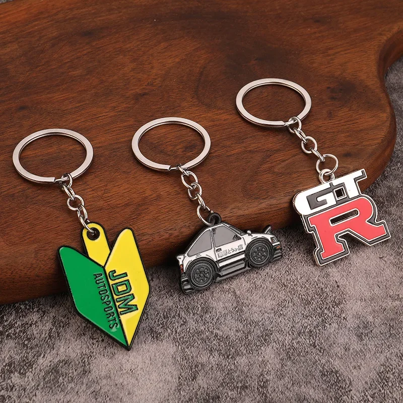 New Creative Trend Car Modification Keychain JDM NOS Car Pendant AE86 Keychain Performance Car Keychain Accessories