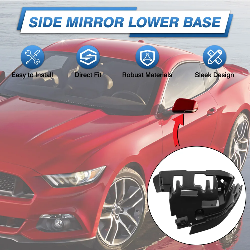 

Car Side Rearview Mirror Lower Holder Base Shell Bottom for Ford Mustang 2015 2016 2017 2018 2019 2020 2021 LHD USA version