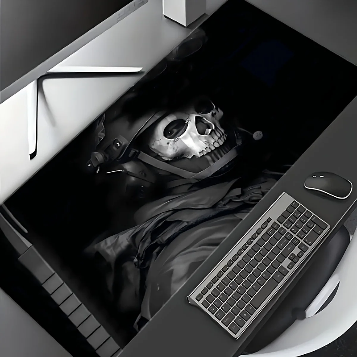 

Large Skull Special Forces Gaming Mouse Pad, Non-Slip Rubber Base High-Definition Print, Multi-Size Desk Mat