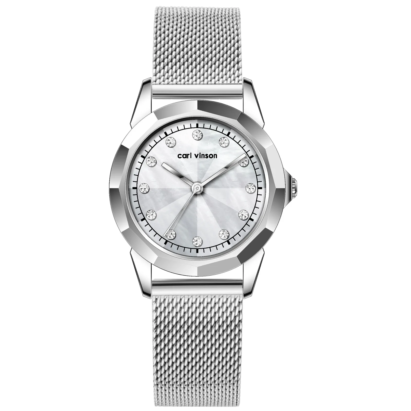 Hot Selling 2024 Nieuwe Dames Case Strass Eenvoudig En Modieus Vrouwen Legering Horloge