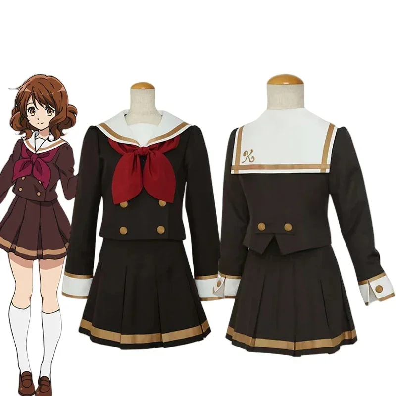 

Anime Hibike Euphonium Oumae Kumiko Cosplay Costume Adult Women Shirt Skirt Set Sailor Suit JK School Uniform Halloween Clothes
