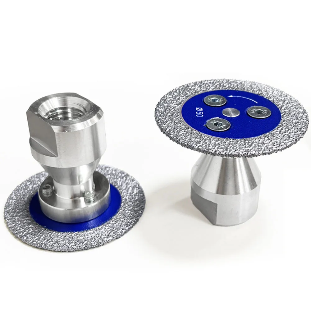 

2pcs 50mm Vacuum Brazed Grinding Wheel Engraving Caving Saw Blade For M14 Flange Grinding Disc For Marble Granite Concrete