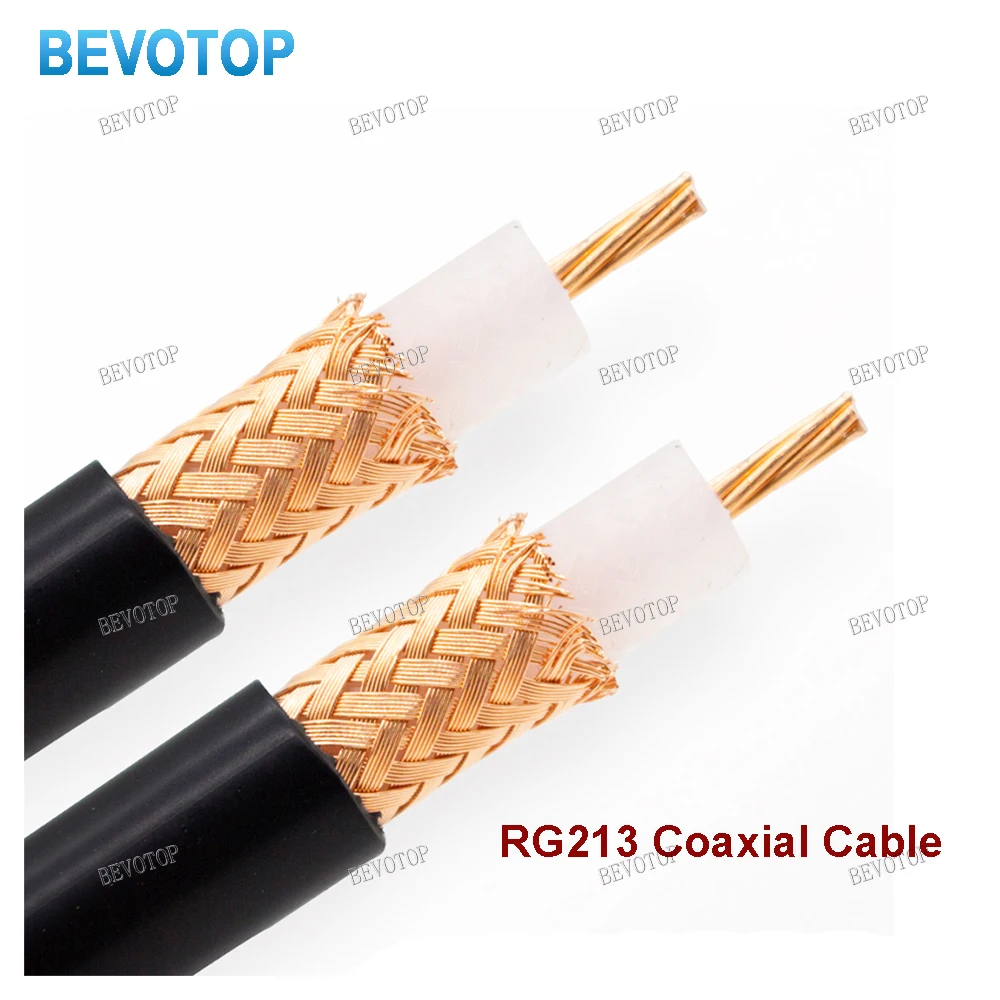 Cable Coaxial RG213 50 ohm 50-7 RF Coaxial Pigtail alta calidad baja pérdida Cable Coaxial RF Cable de puente envío rápido BEVOTOP