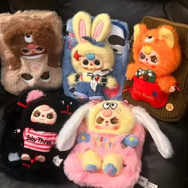 

New Baby Three V2 Mobile Phone Bag Blind Box Pendant Cute Doll Anime Figures Mystery Box Toy Surprise birthday Girl Gift Genuine