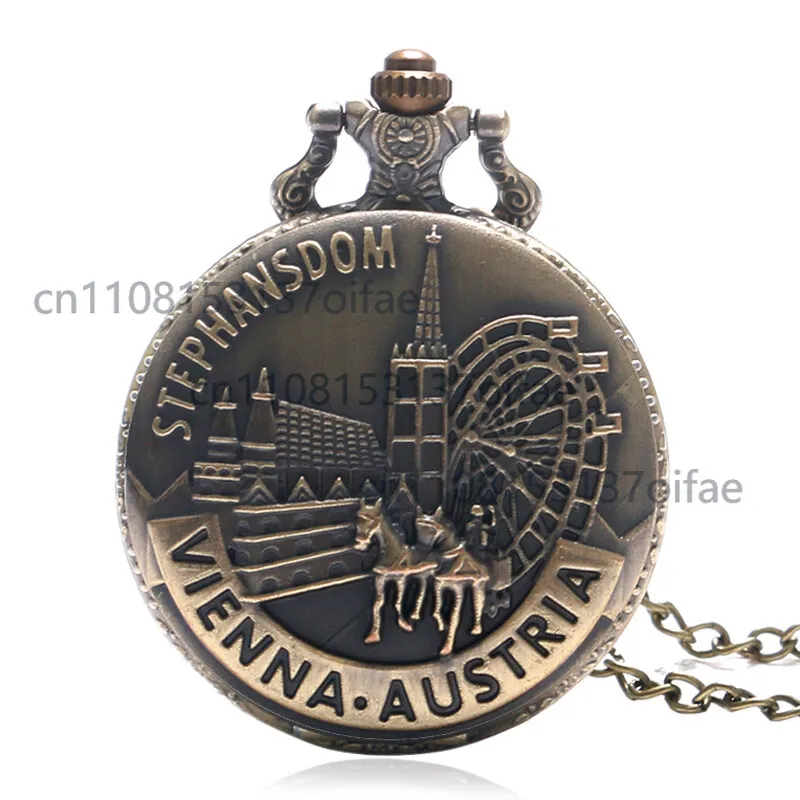 

Карманные часы в античном стиле, классический австрийский сувенир, кварцевые, унисекс, подарок