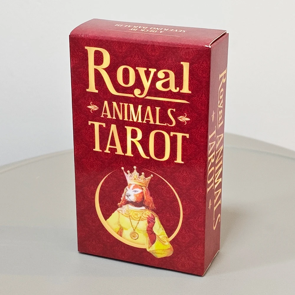 10.3*6cm Royal Animals Tarot Deck 78-Card Renaissance Style Italian Art Tarot Based on Rider Waite System