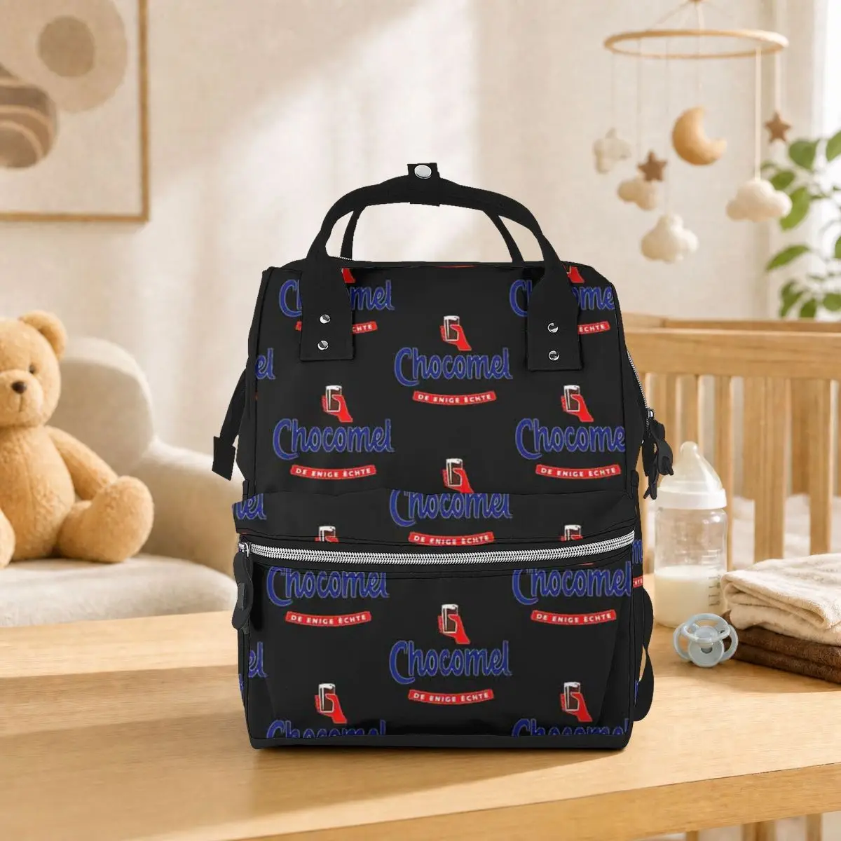 Chocomel Chocolademelk Nederland Classic 2 Student Backpack School Bag Hiking Travel Daypack for Men Women Bookbag Shoulder Bags