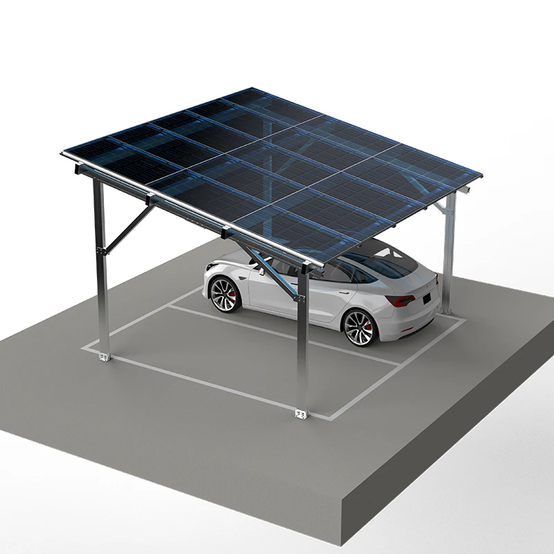 

New Design Aluminum Solar Carport Mounting System Solar Canopy Car Parking Carport Black Solar Carport Mounting System for Home