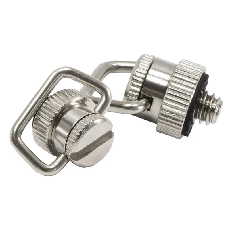Vite per fotocamera da 1/4 pollici anello per cintura in acciaio inossidabile vite per pollice testa per treppiede vite per piastra a sgancio rapido vite per montaggio su fotocamera