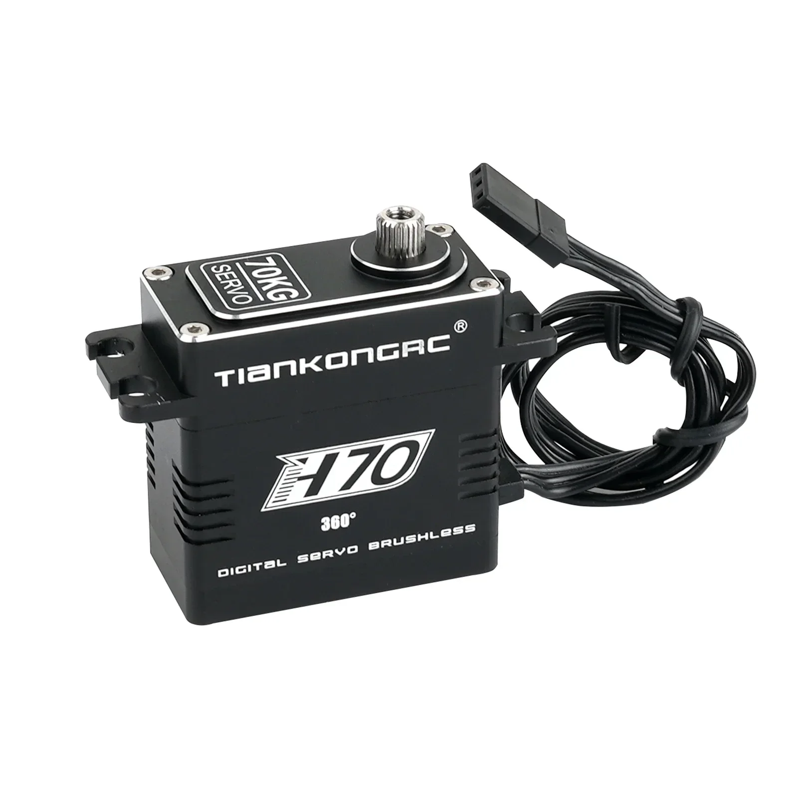 H70 デジタル 70KG 高トルク ブラシレス サーボ メタルギア 180/270/360 度ステアリング RC クローラーロボットモデル用
