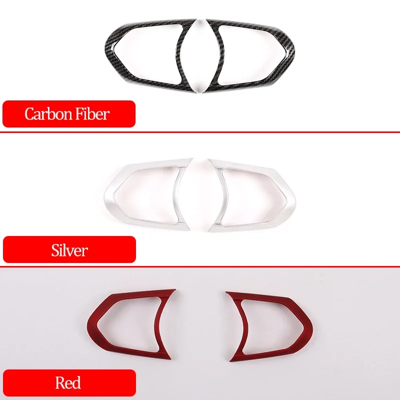 Red For BMW F20 F22 F21 F30 F32 F33 F36 F06 F12 F13 X5 F15 X6 F16 M-Sport ABS Steering Wheel Decoration Frame Trim