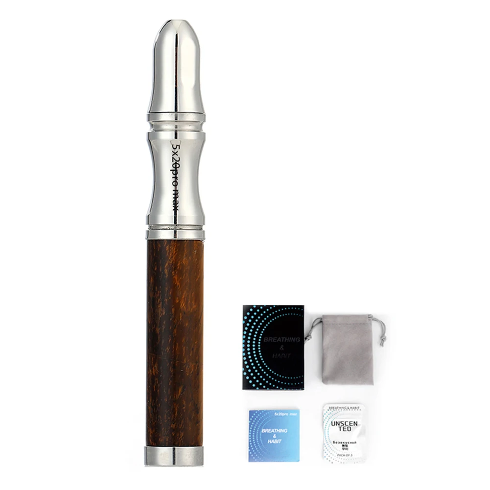 عصا الإقلاع عن التدخين، جهاز الاستنشاق الهوائي، عصا التنفس، أدوات إيقاف التدخين للبالغين (بني)