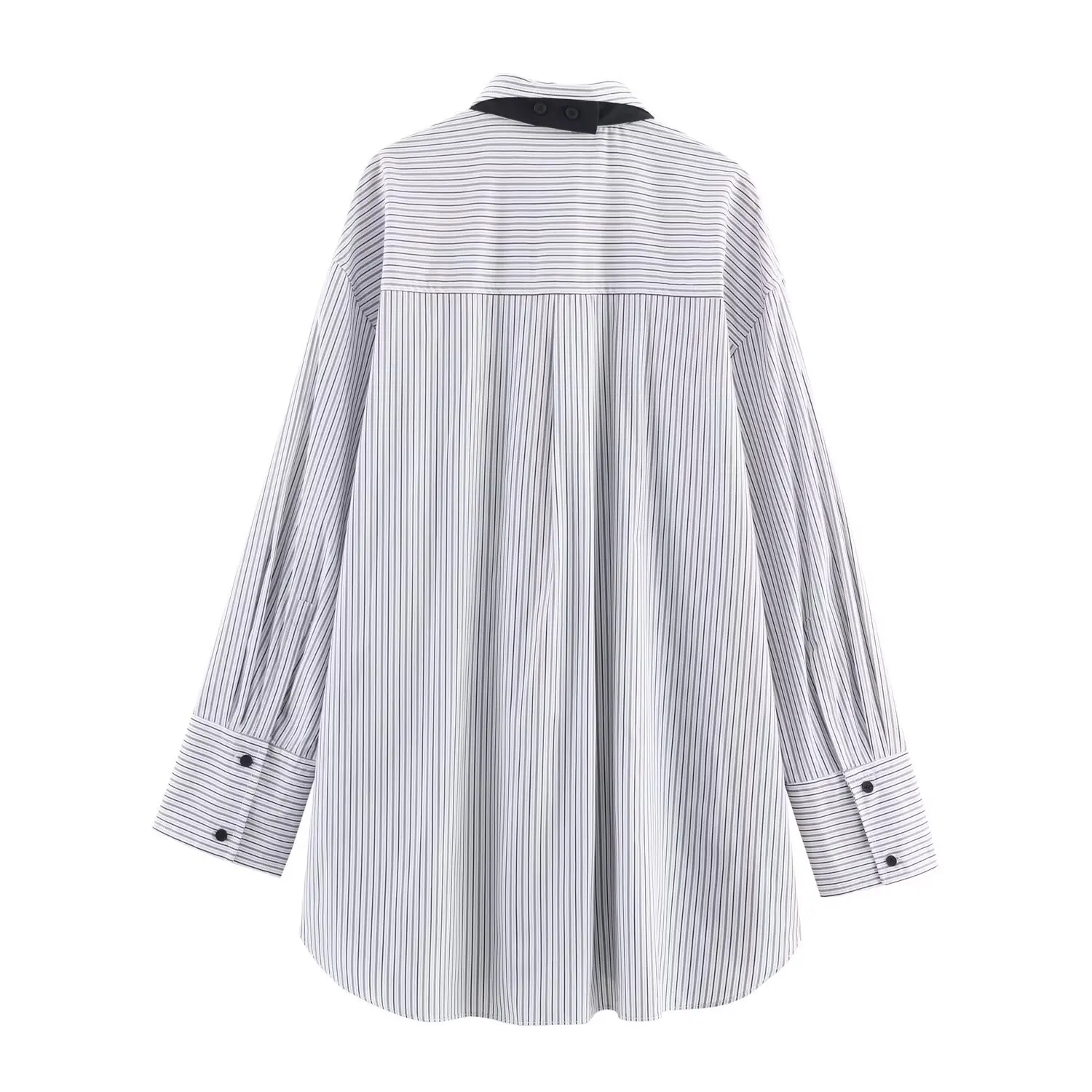 Chemise femme 2025 automne nouveau Style rayé à manches longues cravate décorative chemise en Satin décontracté mode à la mode Style personnel