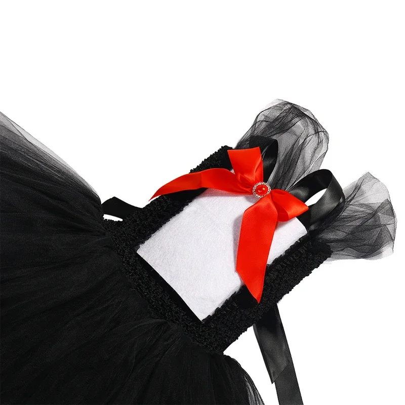 Funny Cat in Hat Costumes for Girls Christmas Halloween Outfits for Kids Birthday Princess Dresses Clothes with Hairbow Tie @0Z*