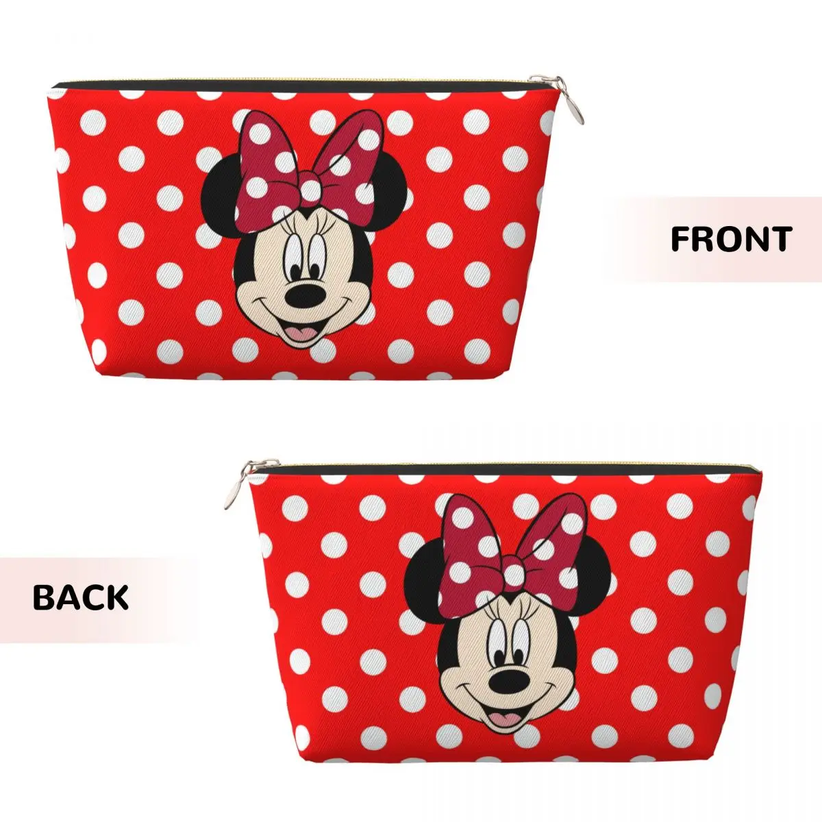 Custom Cartoon Minnie Mouse Travel Cosmetic Bag Women Mickey Toiletry Makeup Organizer Lady Beauty Storage Dopp Kit