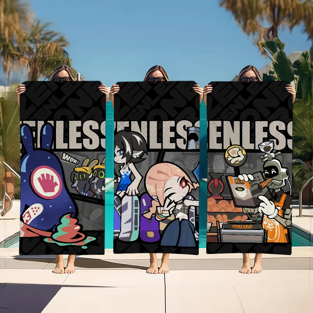 لطيف Q نسخة ZZZ منشفة الشاطئ المتضخم لينة فائقة الامتصاص التجفيف السريع حمام سباحة كبير السفر التخييم الحمام #1