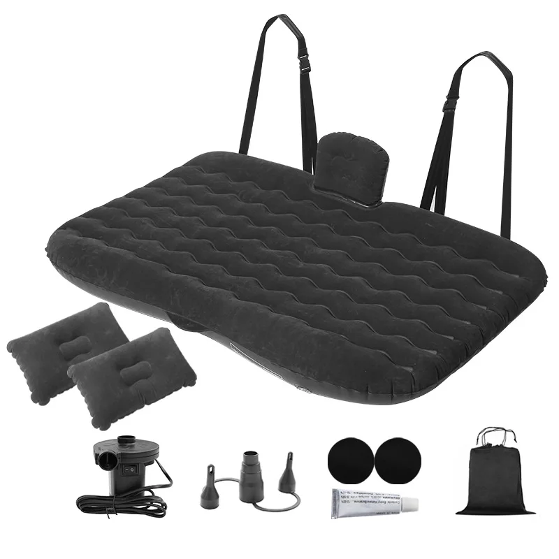 Back Seat Extender Car Seat Cover, Camping Air Mattress, Hammock Travel Bed,Inflatable Car Extra Long Mattress For SUV