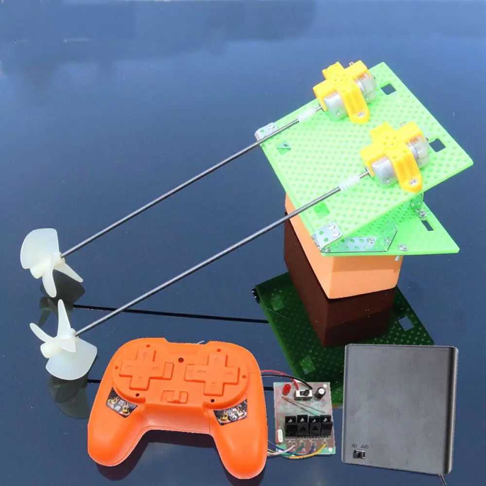 Model Boat Motor Kit Dual Motor Drive Counter Propeller Propulsion System Handmade Craft For DIY Remote Control Ship Building