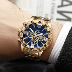 NEW Luxury Business Quartz Men's Watch Stainless Steel Large Dial Student Sports Casual Male Watch for Man Student Gift Watch