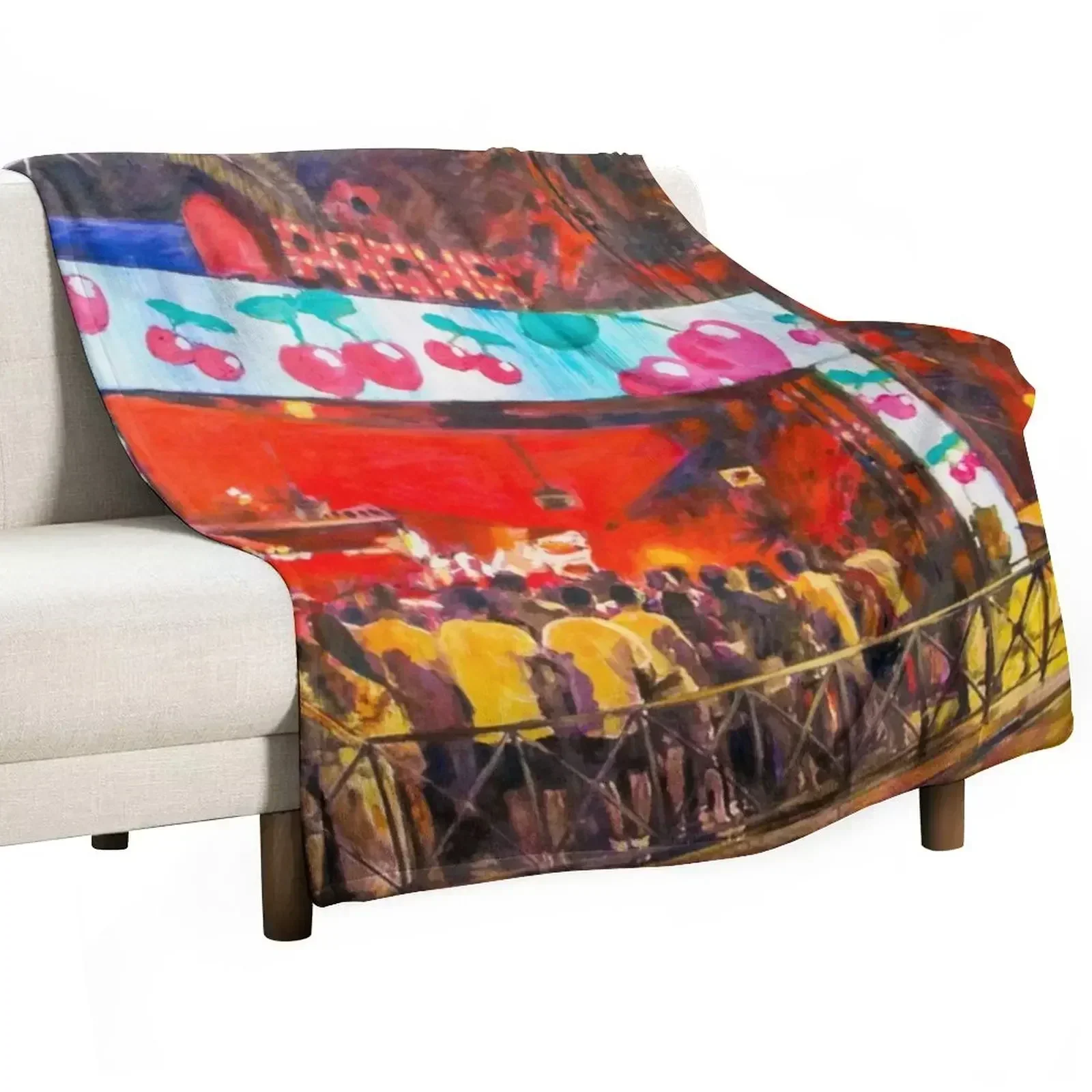 

Pacha Nightclub, Ibiza Throw Blanket Summer Beddings Flannels Thermal Blankets