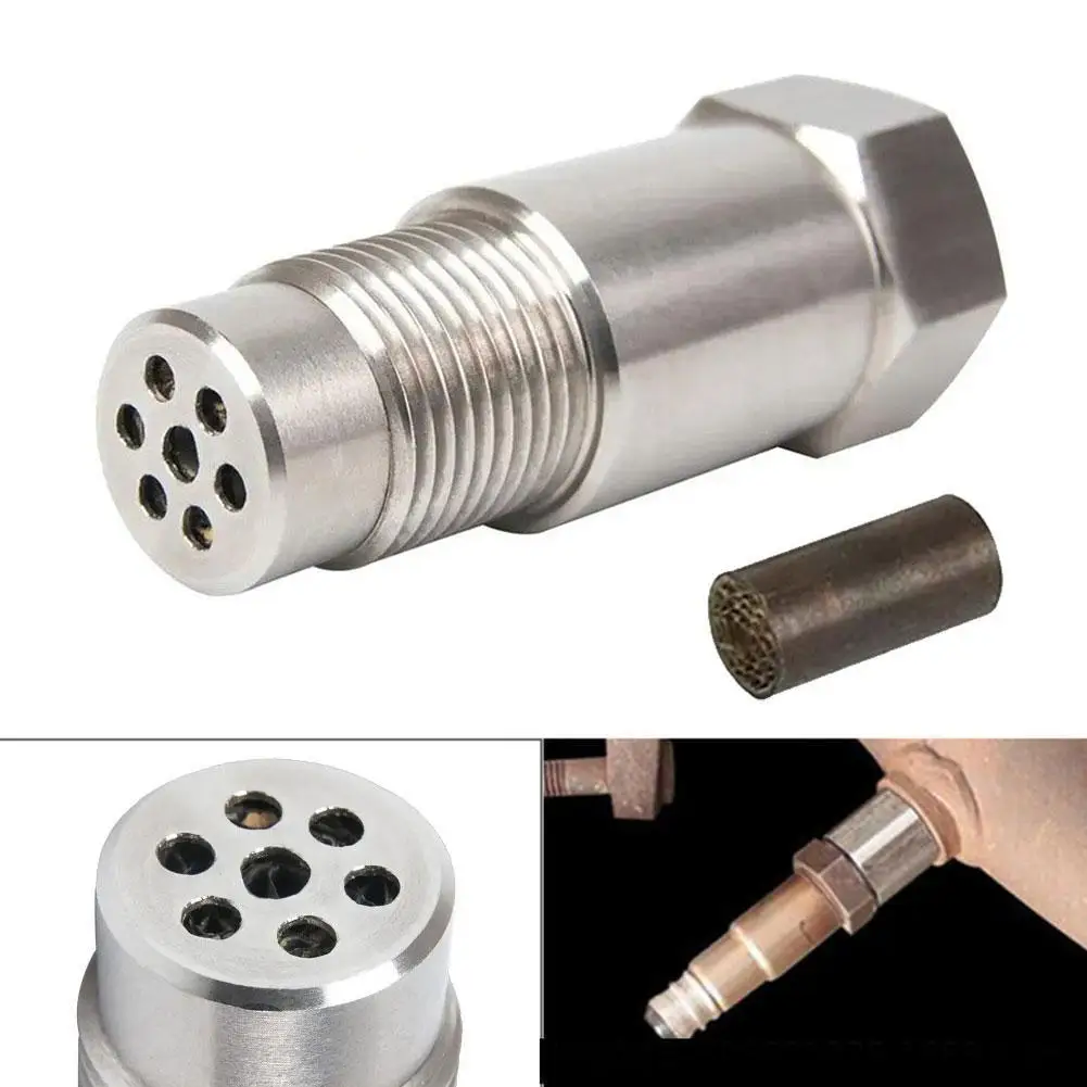 Car Oxygen Sensor Spacer Filter Connector Adapter With Ternary Oxygen Catalytic O2 Converter Catalysis Mini Sensor M18X1.5