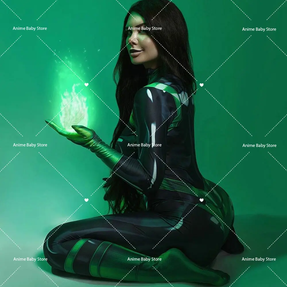 Movie & TV  Possible Cosplay for Girls Shego Cosplay Jumpsuit Halloween Costume Fancy Dress Women's Fancy Dress Halloween view 5