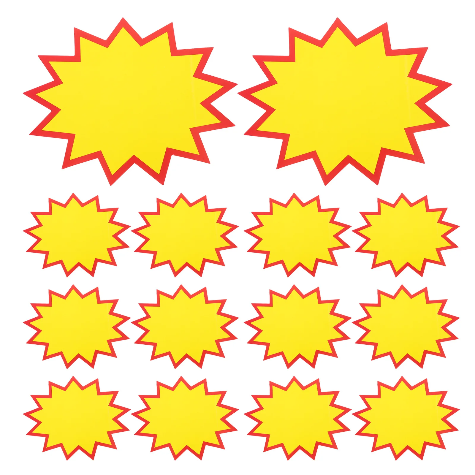 

100Pcs Paper Price Tag Sale Signs Bulk Quantity Price Burst Signs for Supermarket Commerce Fundraising Retail