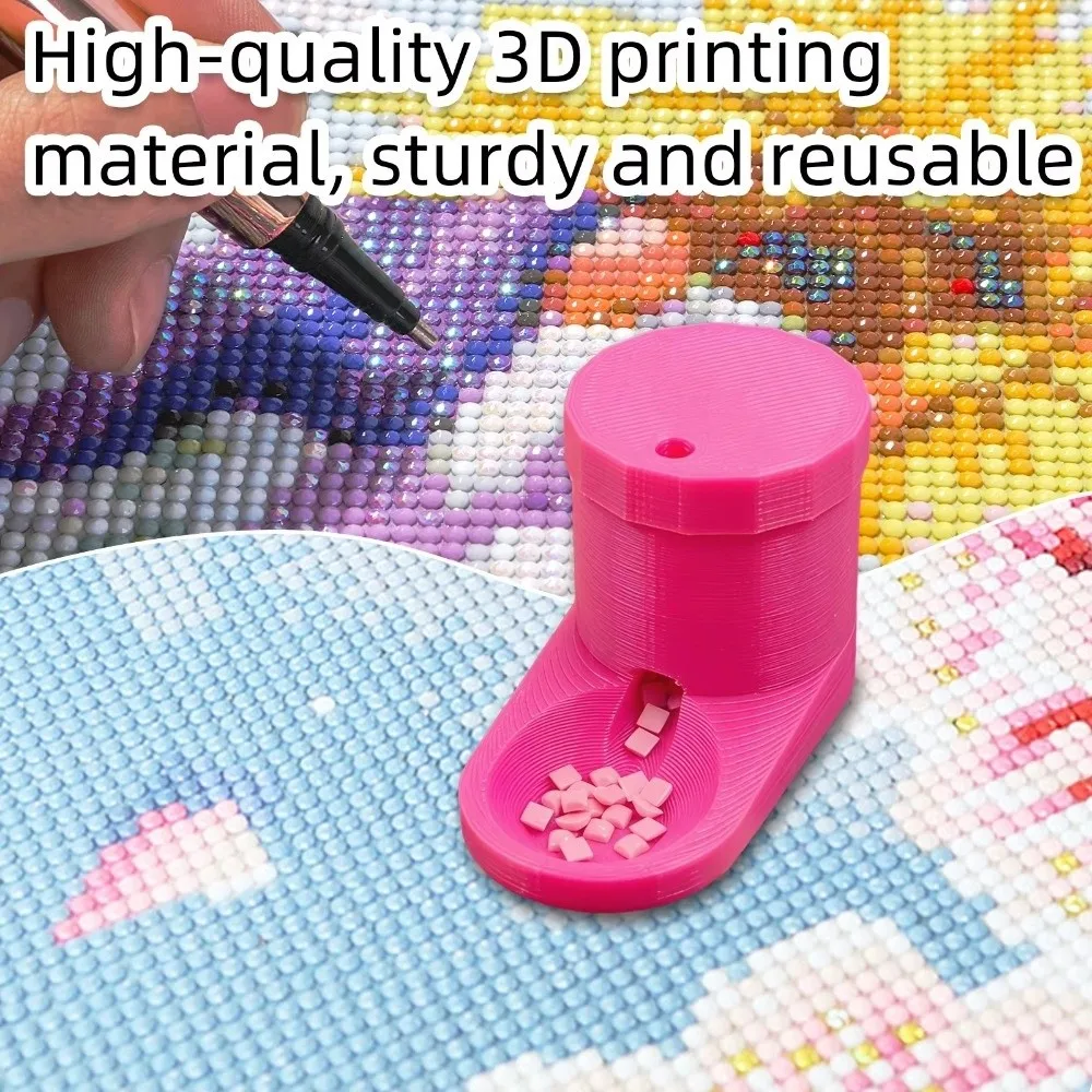 PLA Diamond Painting Storage Container Tray And Jar Multiple Colors Diamond Painting Shaker Tray Shaker Design Storage Box