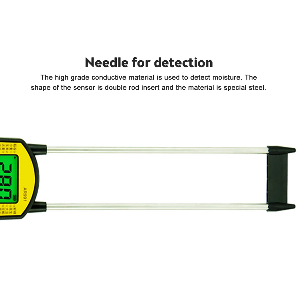 Digital Moisture Meter Cereal Moisture Meter AR991 Smart Sensor For Use In Corn Wheat Rice Grains Wheat Flour Monkfish Seed