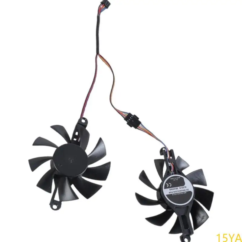 15ya Universal 80mm 4pin 4pin تبريد مروحة استبدال RX580 2048 رسومات تبريد بطاقة الإكسسوارات
