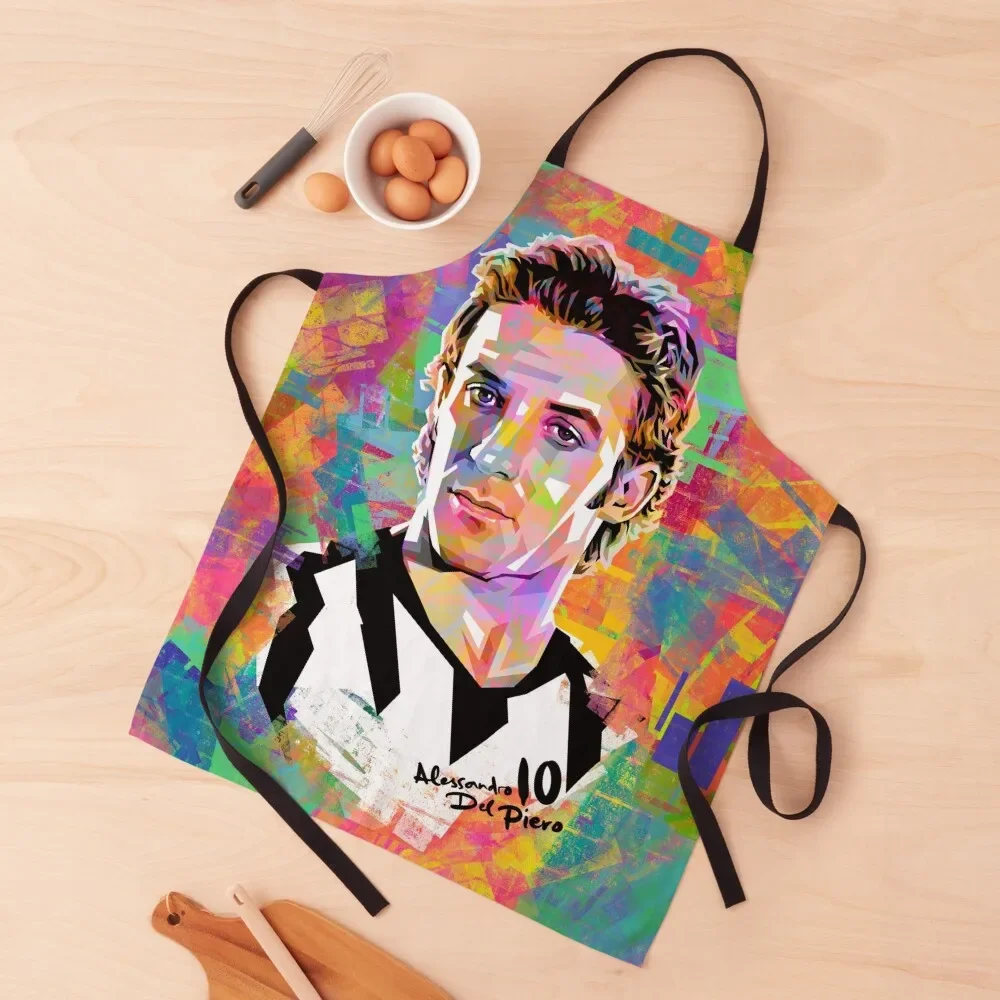 

Del Piero Popart Apron professional kitchen Kitchen accessories Home Cleaning Apron