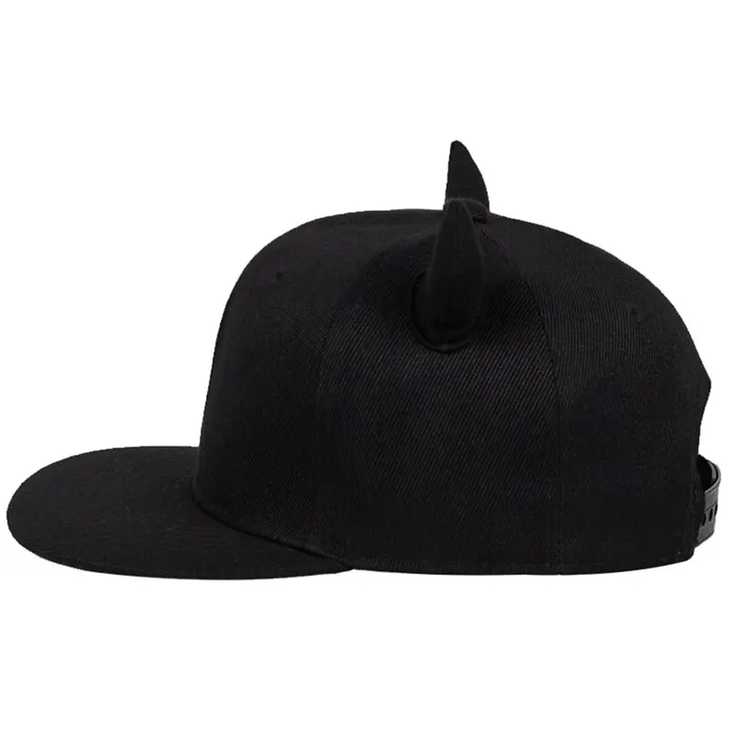 Unisex Horns Snapback Hip-hop Hats Spring and Autumn Outdoor Adjustable Casual Baseball Caps Sunscreen Hat