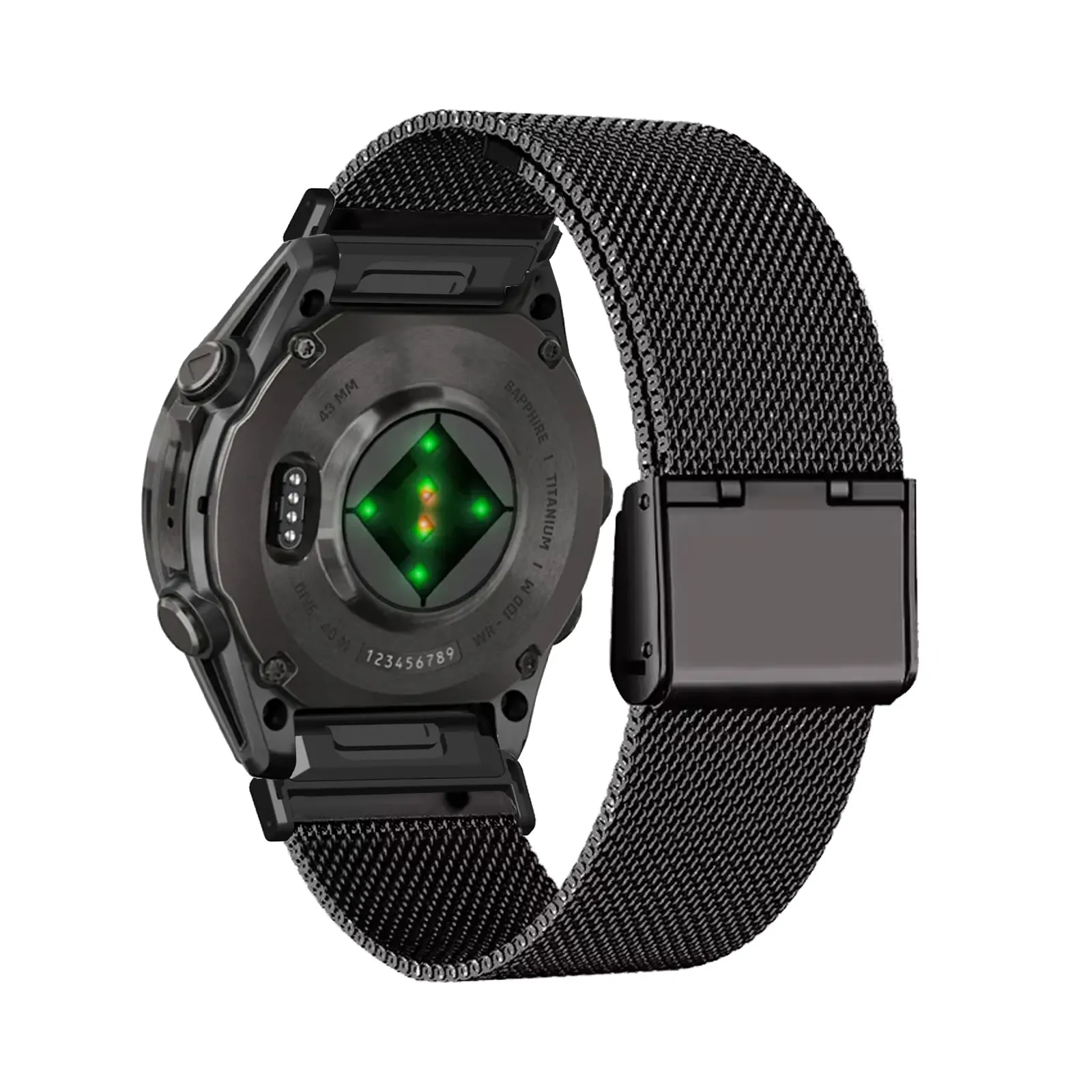 Metallbänder für Garmin Fenix 8 43 mm/Fenix 5S/Fenix 5S Plus Band, atmungsaktives Edelstahlgewebe