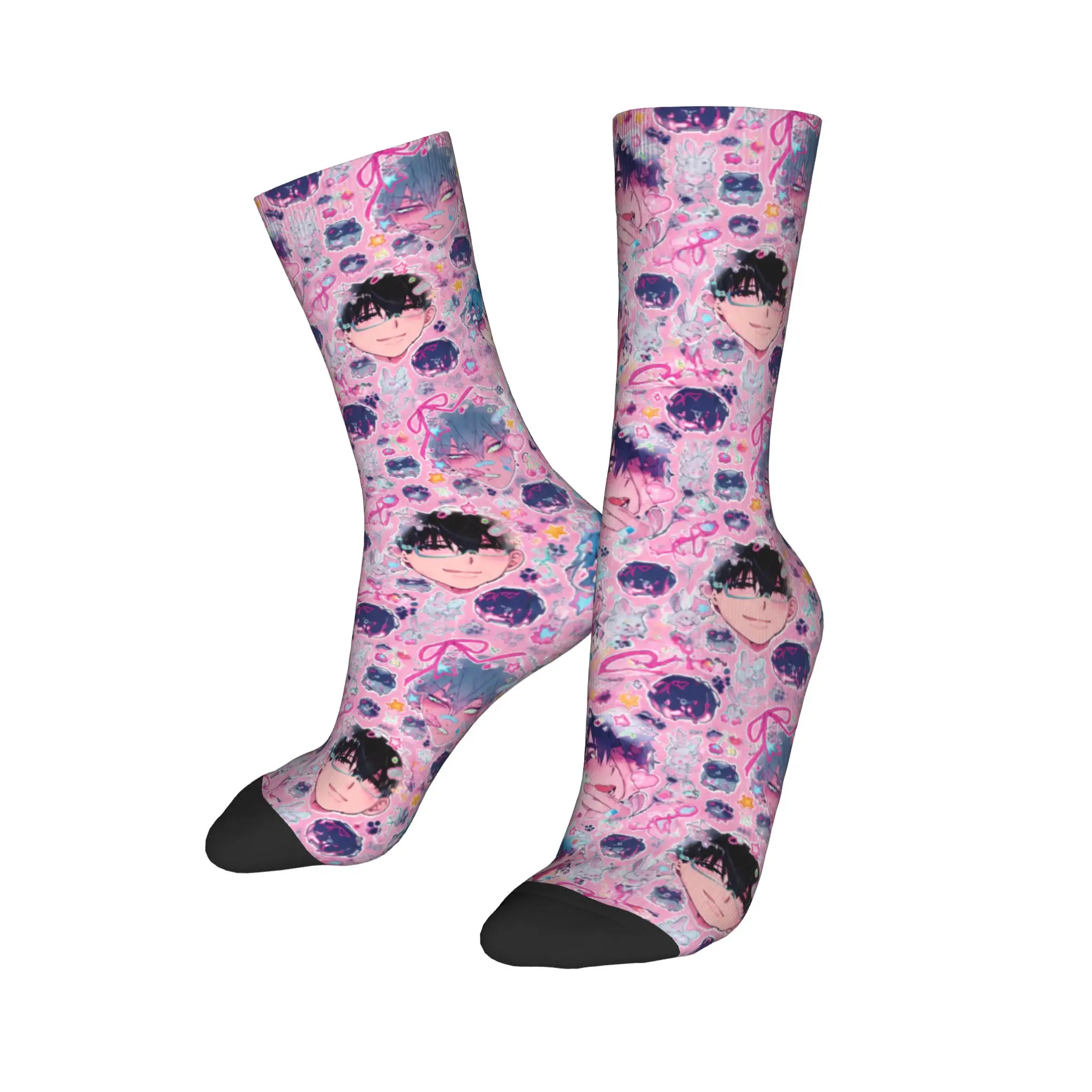 Ivantill Till Alien Stage Chibi Graphic Socks Autumn  Stockings Casual Men Warm Soft Socks Custom Sports Anti Bacterial Socks