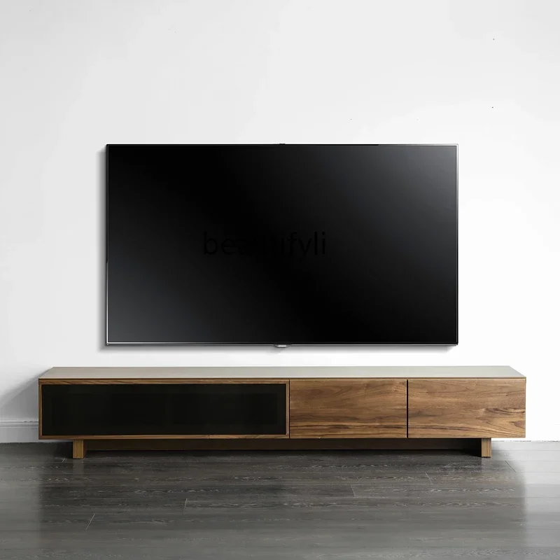 

Nordic series walnut TV cabinet side cabinet 2 types Z